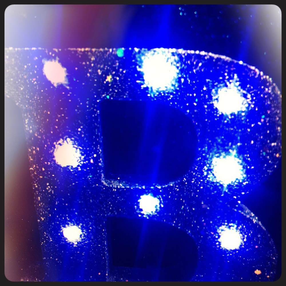 Bling LED Night Light. Assorted Letters.R.E.Y.B.M.
